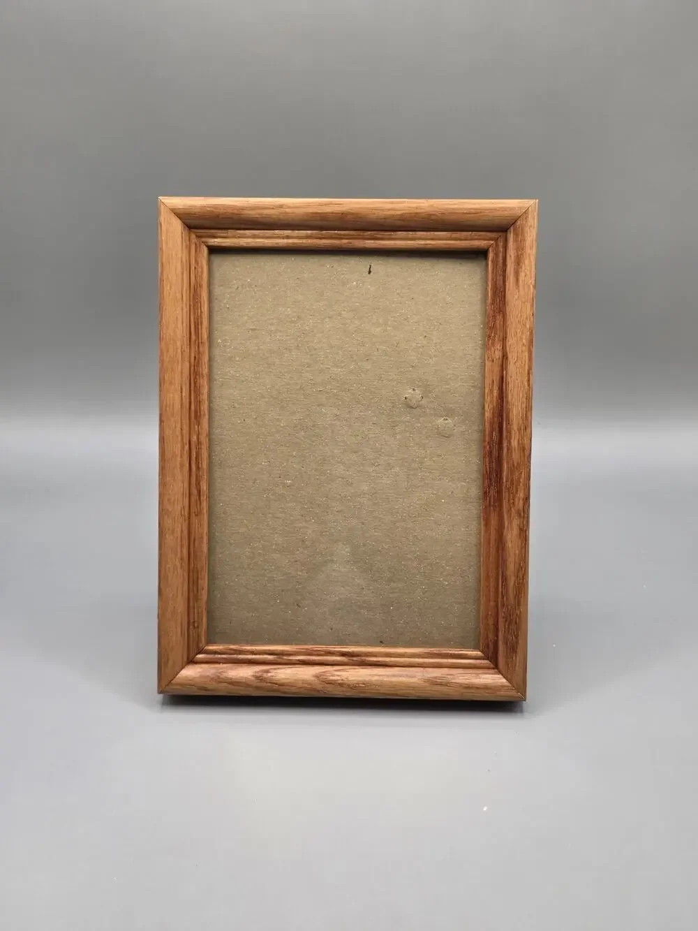 vintage solid wood mitered edge picture frame 5x7 MCM